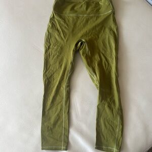 Fabletics powerhold medium leggings olive green